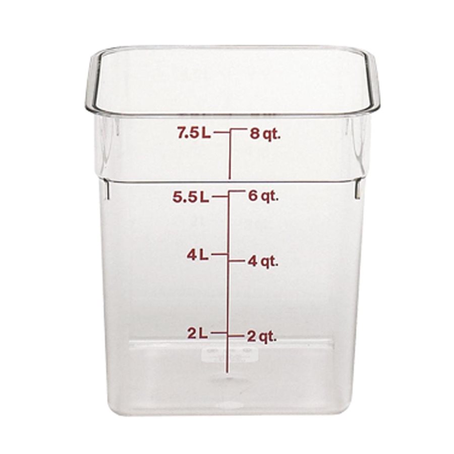 Boîte de Rangement, Cambro 8SFSCW135 8 Qt. Claire