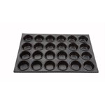 Pan, Muffin, Heavy Duty Aluminum, 24 Cups, Non Stick Coating