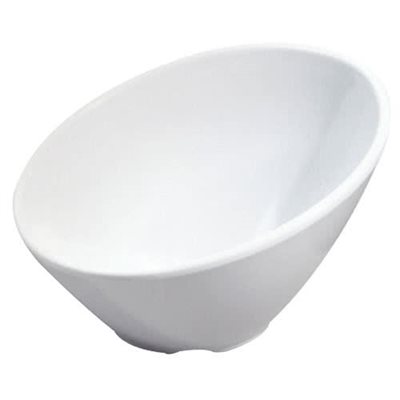 Bowl, Round, Cascading Design, 3 Oz / 88 ML, Melamine, White