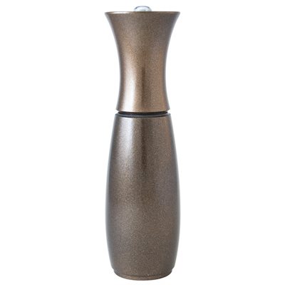 Pepper Mill, Wooden, Metallic Bronze, 8.75" Height, "BorderGrill"