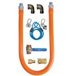 Gas Hose Connection Kit, 0.5 X 48", Includes Quick Disconnect