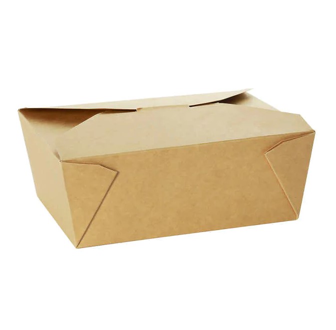 PAPER FOOD BOXES IN KRAFT SIZE 3 PACK OF 200