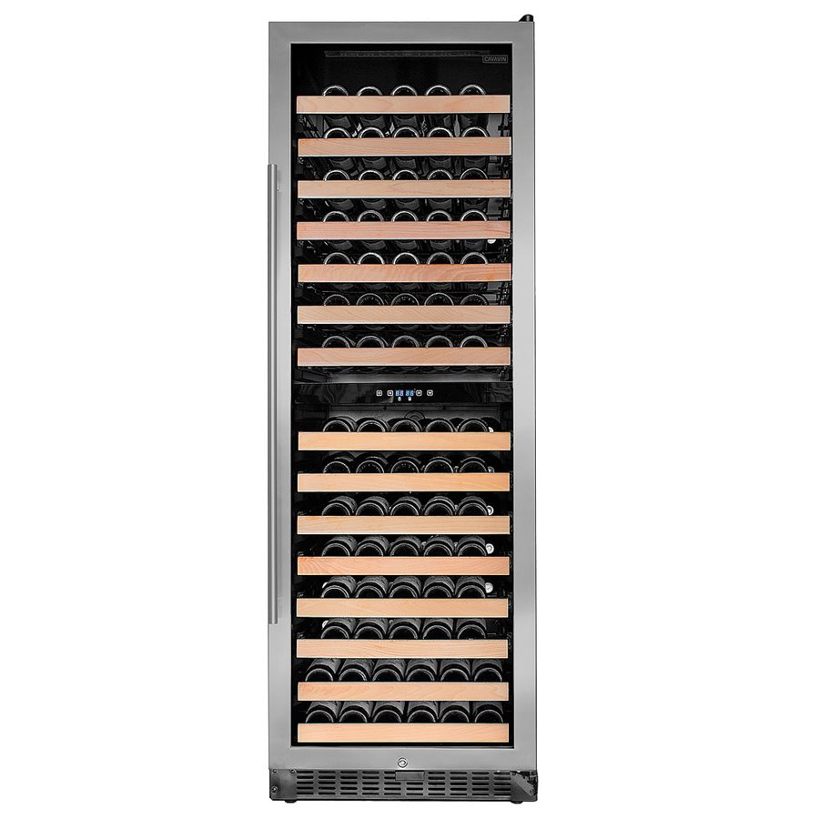 Built-In/Freestanding Wine Cellar 24" , 155 Bottles Capacity, Two(2) Temperature Zones, With Seamless Door