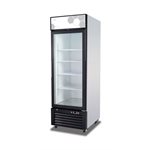 REACH IN COOLER. 1 HINGED DOOR GLASS