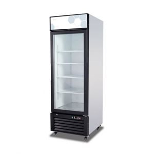 REACH IN COOLER. 1 HINGED DOOR GLASS