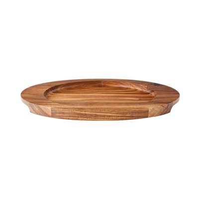 Underliner/Tray, Oval, Wood Base 12 X 7"