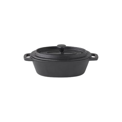 Casserole, Fer De Fonte, Couvercle Inclus, 5 X 3.5 Po