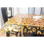 Nappe de Table "Tournesols Transparent", 54 Po x 25 Mètres