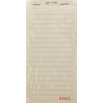 Note Pad, Numbered - 10 pks of 100 (6.5" x 3.25")