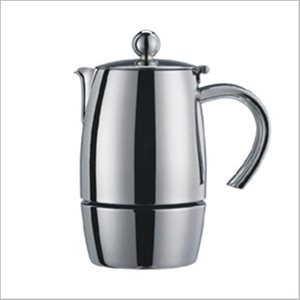 Cafetière A Espresso, 3 Tasses, Acier Inoxydable 18/10, "Liberta"