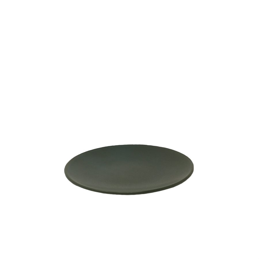 Assiette Ronde Forme Coupe 6.4po. , Couleur Olive