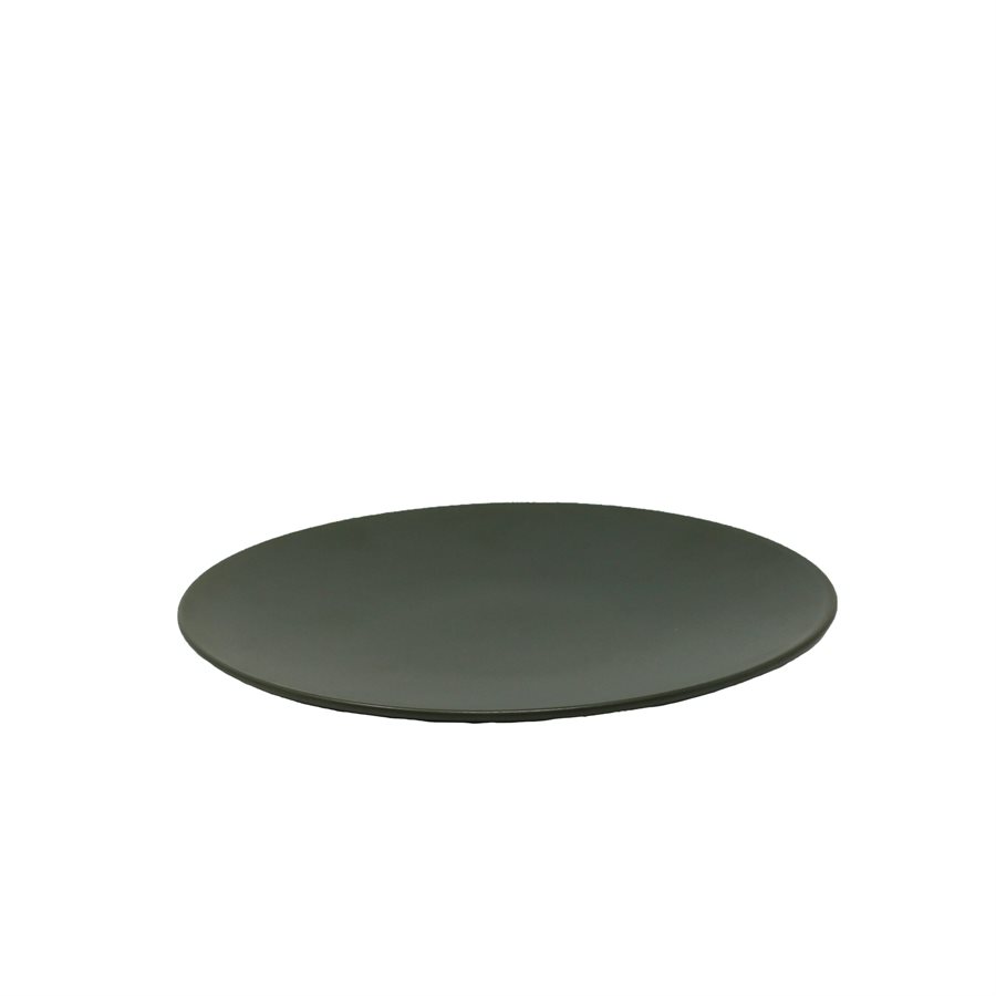 Assiette Ronde Forme Coupe 8po. , Couleur Olive