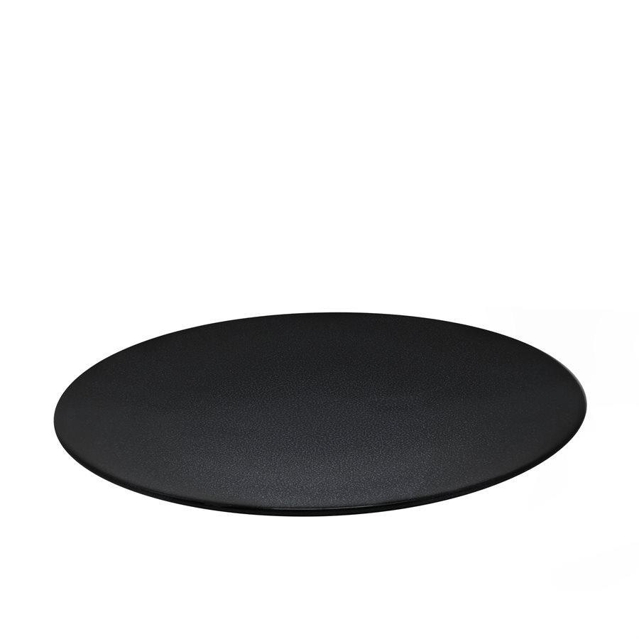 Coupe Shape Black Moon Plate 12.8"