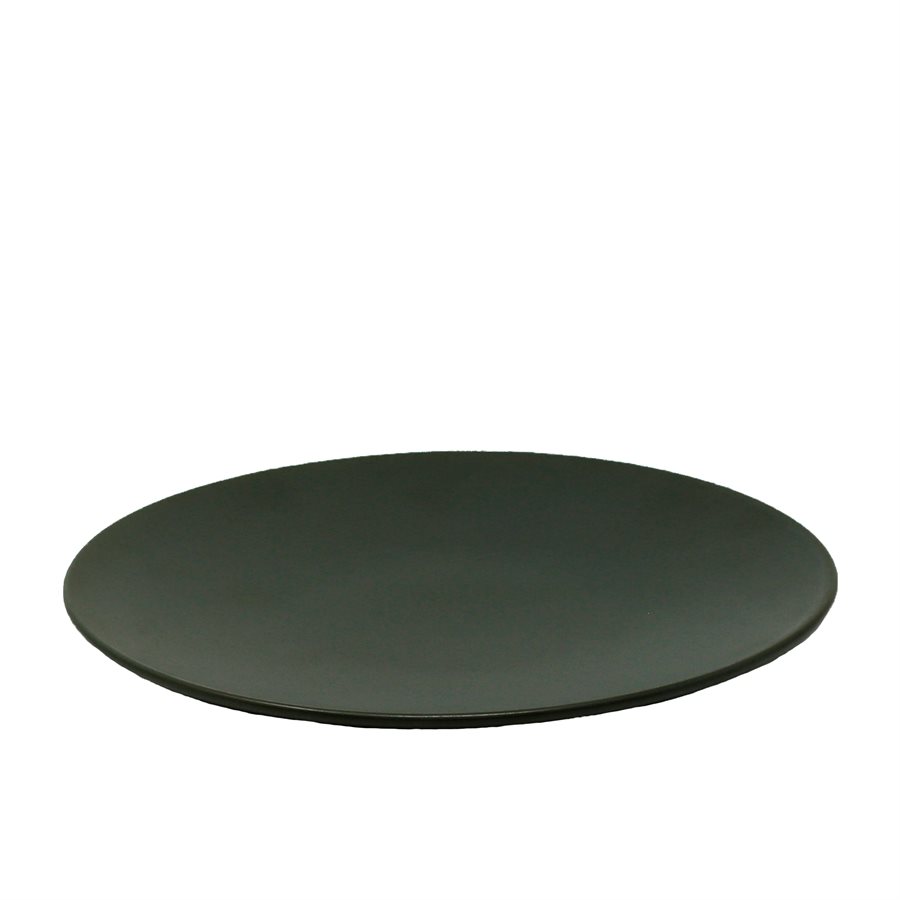 Plate Round Coupe Shape 12.8" , Olive Color