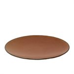 ASSIETTE RONDE COLORE 12.8PO , BRUN