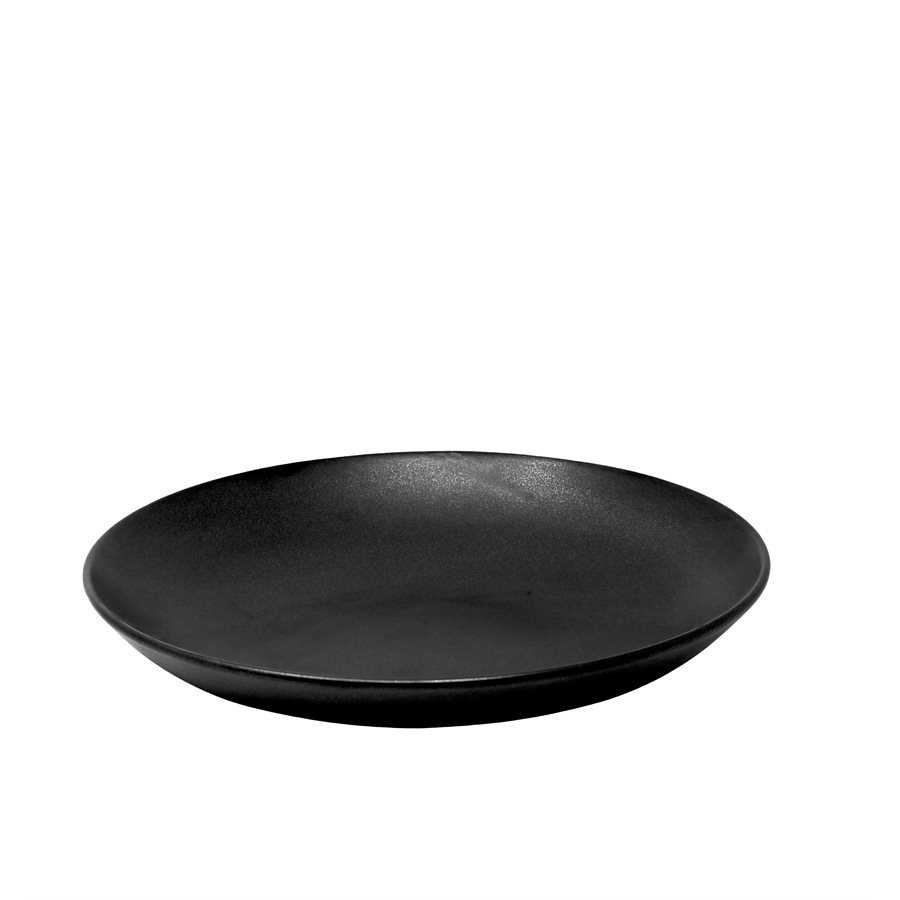 Couscous Plate 10.2" , Coupe Shape, Black