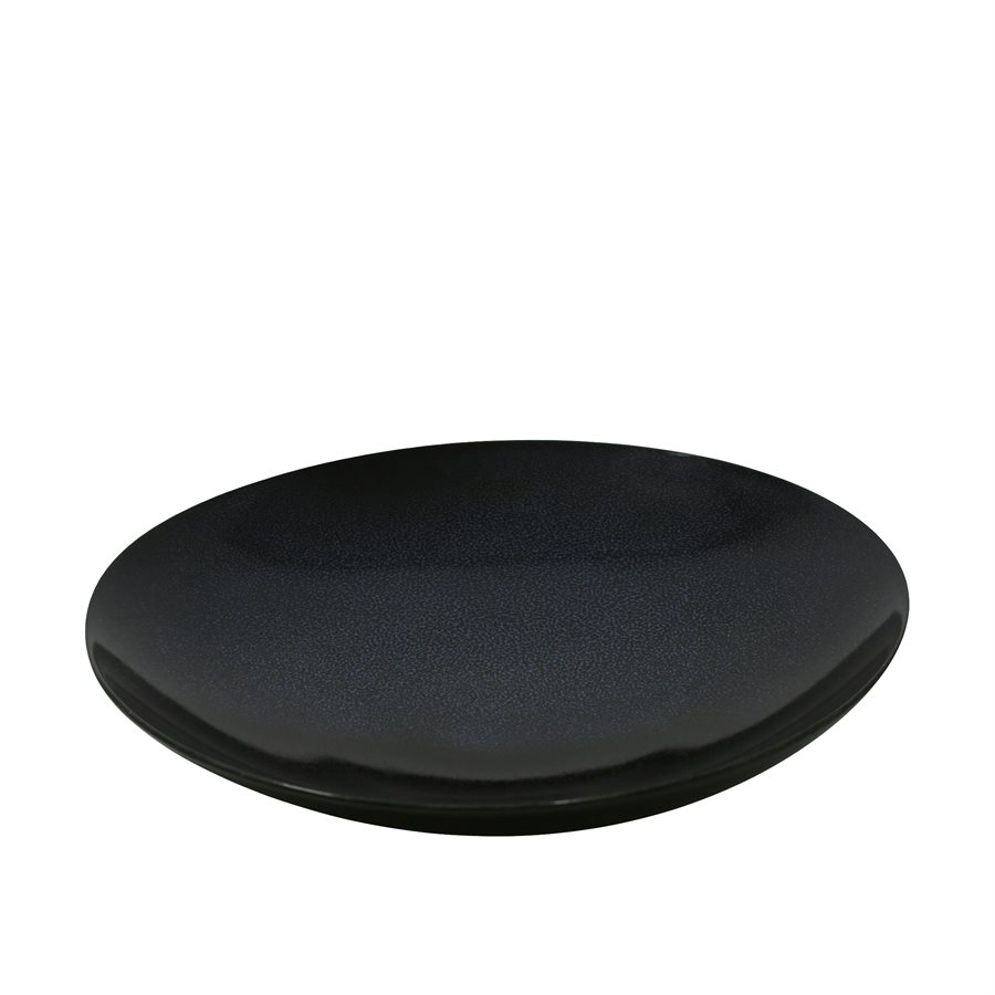 Coupe Shape Black Moon Couscous Plate 10.2"