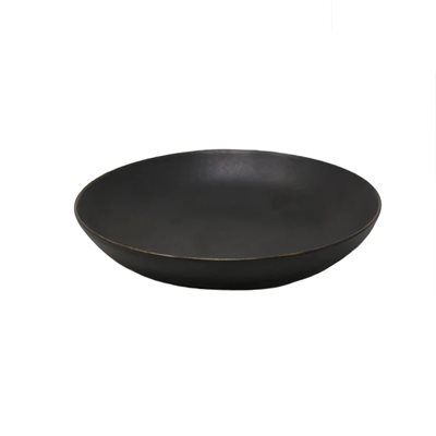 Assiette À Soupe 8po. , Noir, Forme Coupe, Ronde