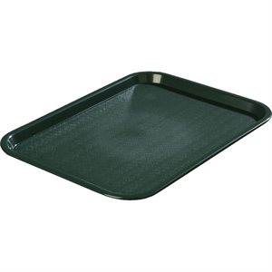 Tray, Cafeteria/Fast Food, Forest Green, 12 X 16"