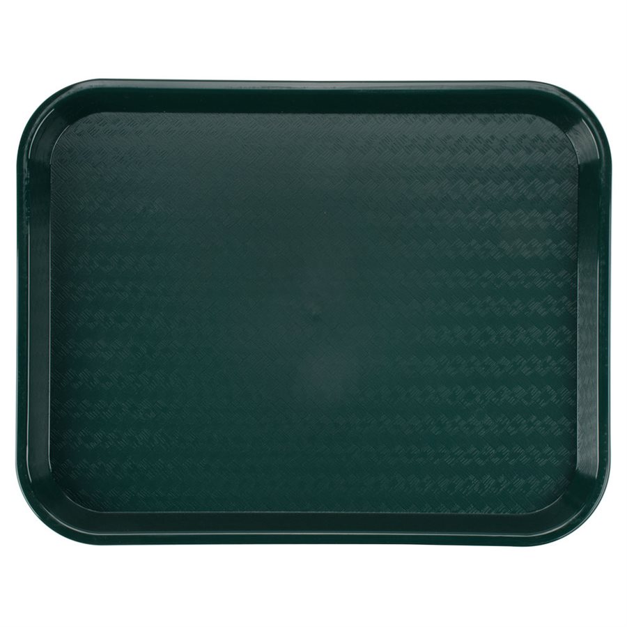 Tray, Cafeteria/Fast Food, Forest Green, 14 X 18"