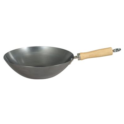 Typhoon Wok, Carbon Steel Body, 10.5" Diameter