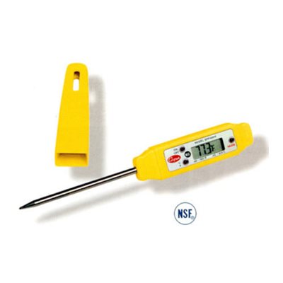 Thermomètre De Poche (Style Bic), Numérique, Étanche, Tige De 7 Cm