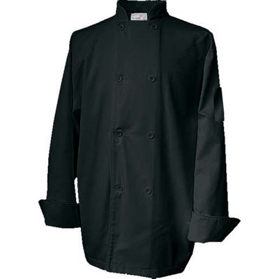 Chef Jacket, Small, Black, "Economy Basic"