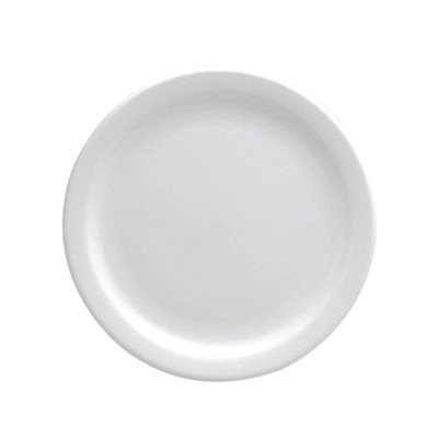 Plate, Round, Narrow Rim, Buffalo Bright White, 5.5" Dia, 3Dz