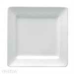 Plate, Square, Buffalo Bright White, 7.5", " Oneida", 3Dz