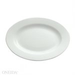 Platter, Oval, Buffalo Bright White, 9.6 X 6.75", "Oneida", 1Dz