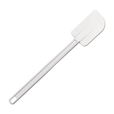 Spatula (Bowl Scraper), White, 16.5" Length, Polypropylene Handle