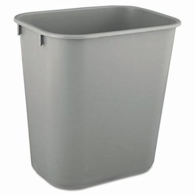 Wastebasket (Trash Can), Small, 13.6 Qt, Gray