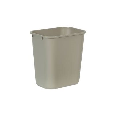 Wastebasket (Trash Can), 28 Qt (26.6L), Beige