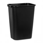 Wastebasket (Trash Can),Large, 41 Qt, Black