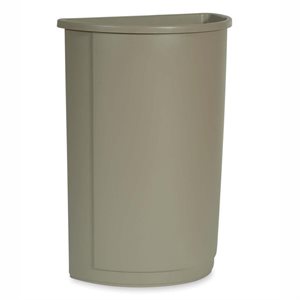 Bac Multifonction/Poubelle, Demi-ronde, 21 US Gallon (79.5L), Beige