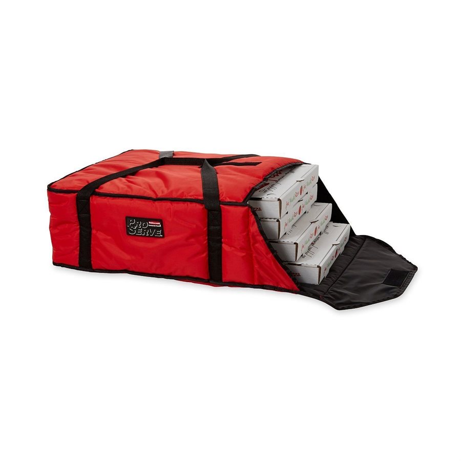 Bag, Pizza Delivery, Insulated, Large, 21.5 X 19.75 X 7.8", Red