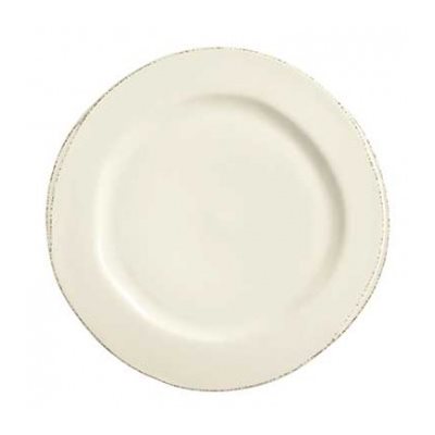 Assiette en Porcelaine, Ronde, 9 Po (22.9 CM), Bord Moyen, "Farmhouse"