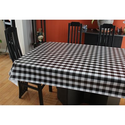 Tabletop Black & White Checks, 54" x 20 Meters