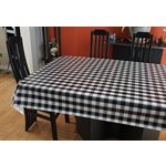 Nappe de Table "Carreaux Noir et Blanc", 54 Po x 20 Mètres