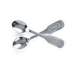 Spoon(Espresso),"Café" Engraved, 4.5", 18/10 Stainless Steel, 12/Set