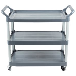 Ulitity Cart "Xtra", 3 Shelves, 40 x 20 x 37", Gray