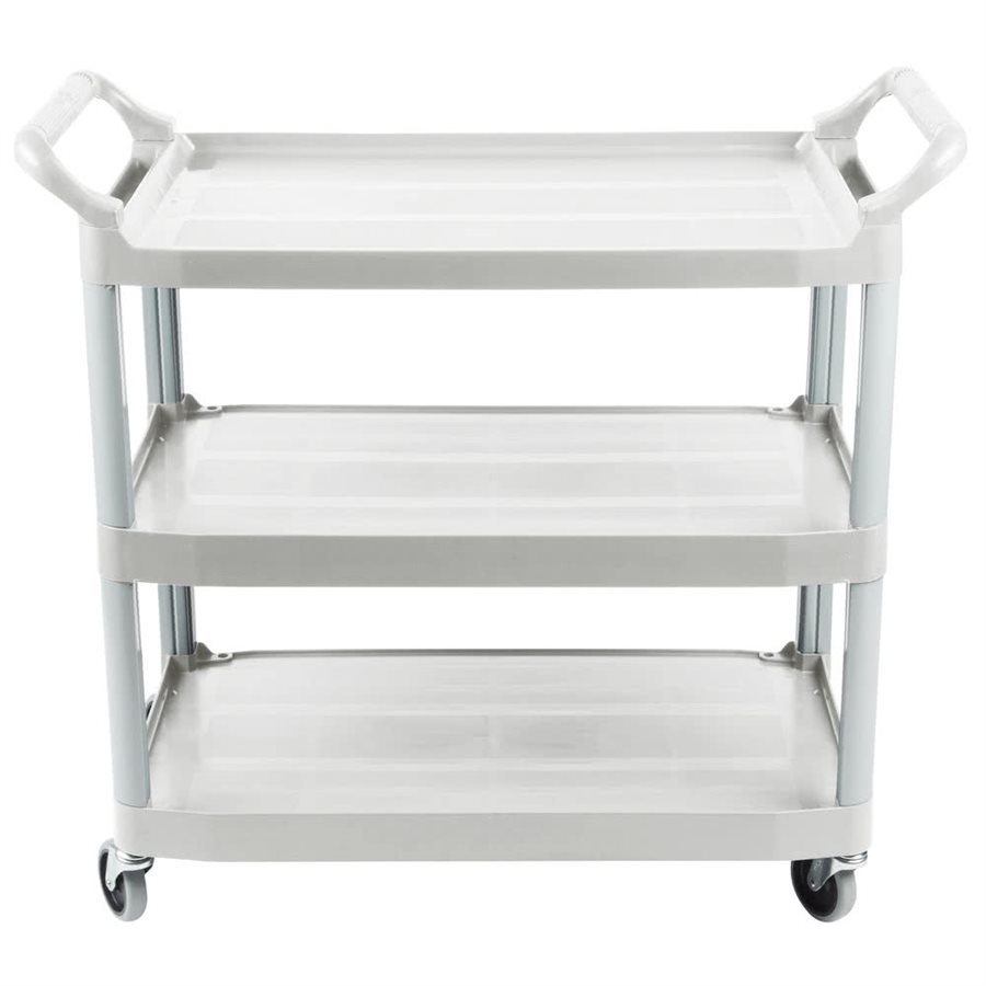 Ulitity Cart "Xtra", 3 Shelves, 40 x 20 x 37", White