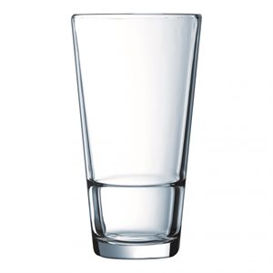 Drinking Glass, Stackable, 13.5 Oz