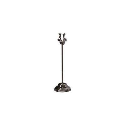 Number Stand, Harp Clip, Weighted Base, Stainless Steel, 8"Height