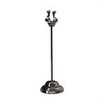 Number Stand, Harp Clip, Weighted Base, Stainless Steel, 8"Height