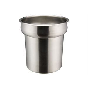 Winco Prime Inset 4 QT , Stainless Steel, Round