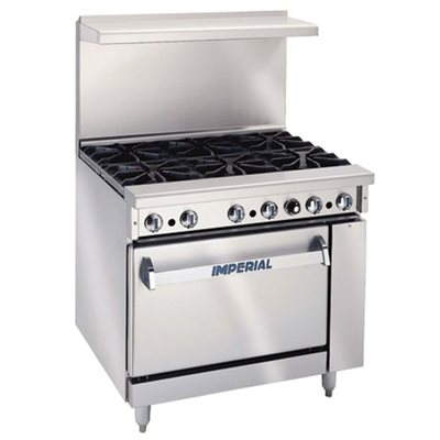 Range, Natural Gas, 6 Burners, Standard Oven