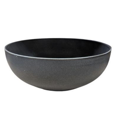 Bowl Deep Round Coupe Shape 7.1" , Matte Black