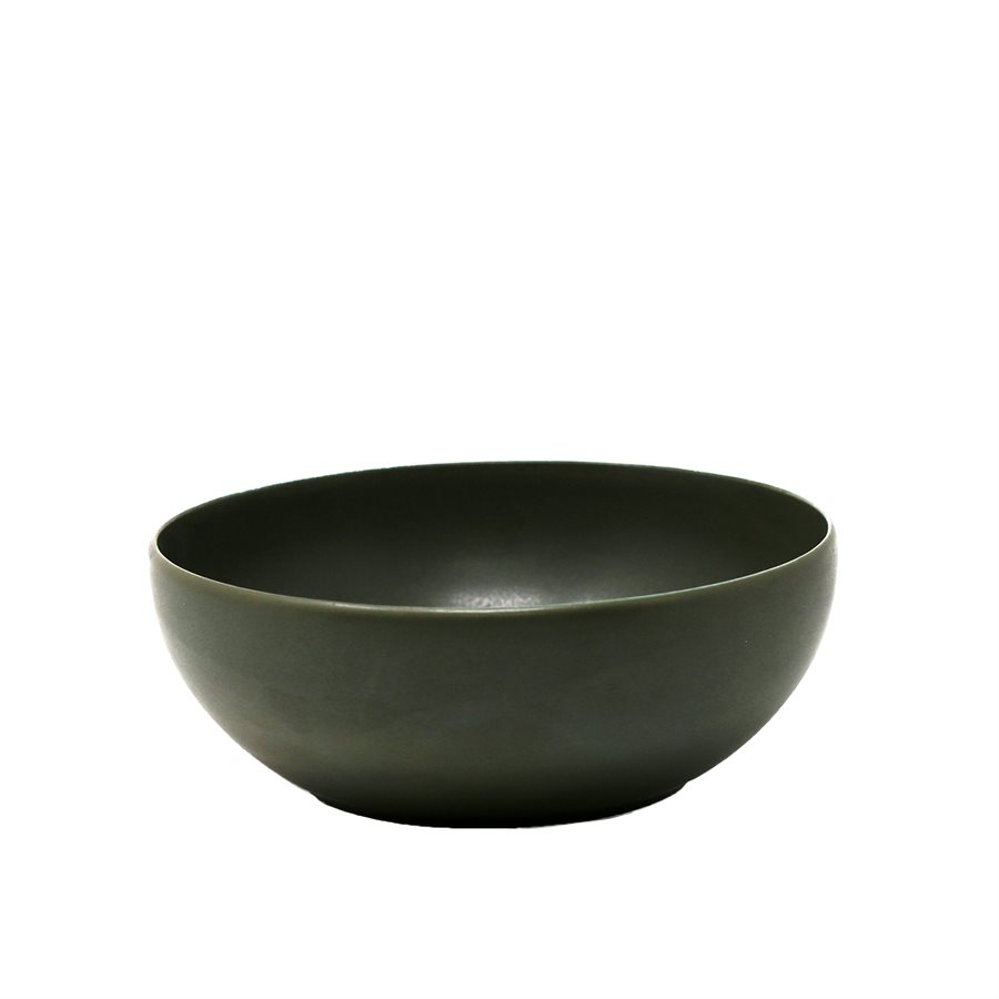 Round Coupe Shape Deep Bowl 7.2" , Olive Color