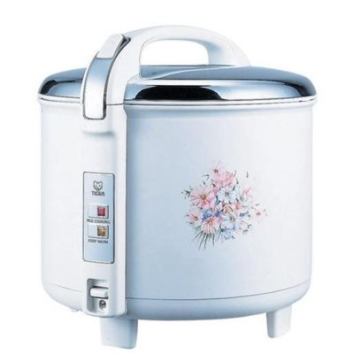 Rice Cooker/Warmer, 15 Cups, Floral White